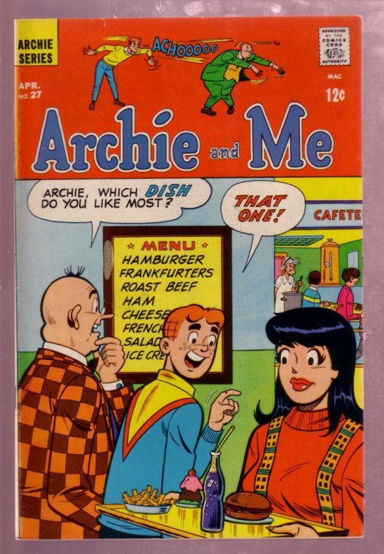 ARCHIE AND ME #27 1969 UFO ISSUE - SUPERHEROES APPEAR! VF