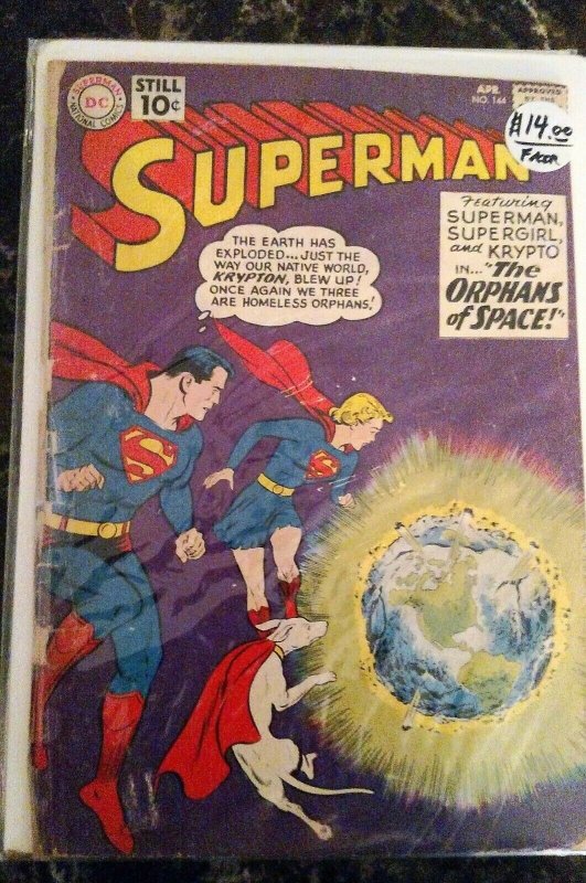 Superman #144 (DC,April  1961) Condition GD-