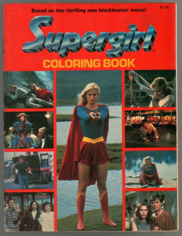 Supergirl Coloring Book 1984-Helen Slater photo cover-VF 