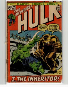 The incredible Hulk #149 (1972) Hulk [Key Issue]
