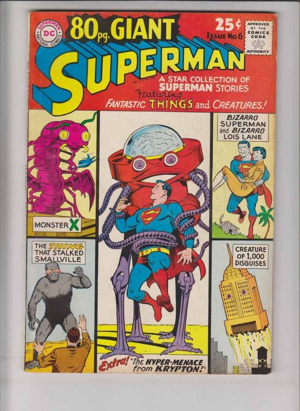 80 Page Giant #6 FN january 1965 - bizarro superman - silver age dc comics