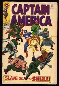 Captain America #104 Red Skull Jack Kirby Cover Art!