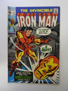 Iron Man #21 FN/VF condition