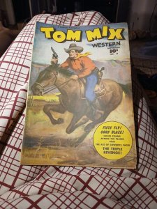 Tom Mix Western #11 $0.10 Fawcett Pub., Nov. 1948 Kinstler Oil Cover Golden Age
