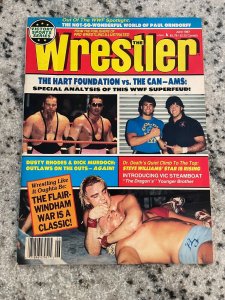 The Wrestler Magazine June 1987 Ric Flair Hulk Hogan Hart Foundation 4 J869