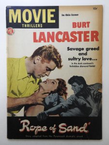 Movie Thrillers (1949) #1 W/ Burt Lancaster! Sharp Good Condition Cvr detached