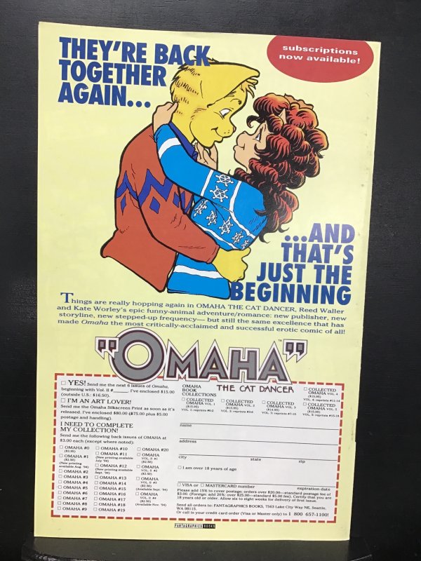 Omaha the Cat Dancer #1 (1994) must be 18