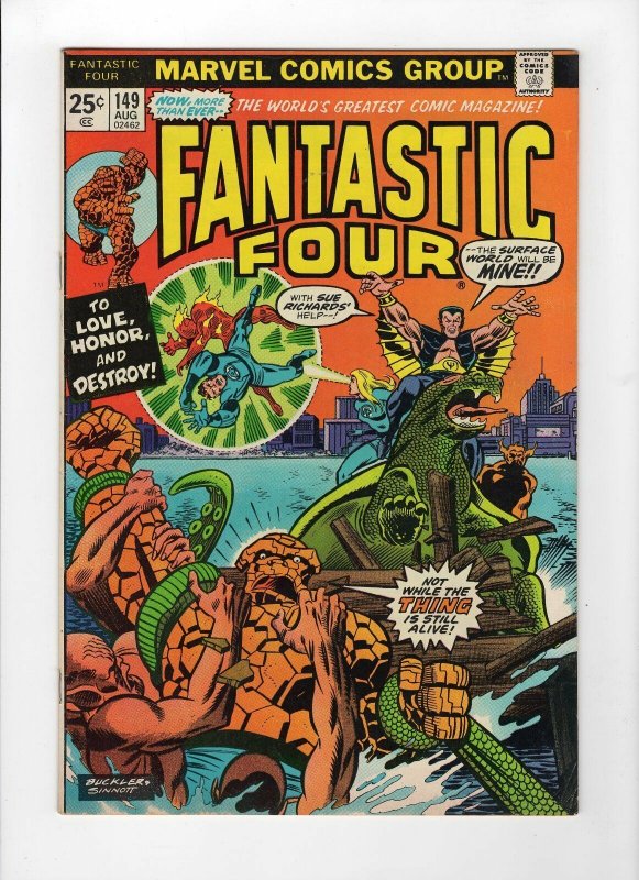 Fantastic Four #149 (Aug 1974, Marvel) - Fine/Very Fine 