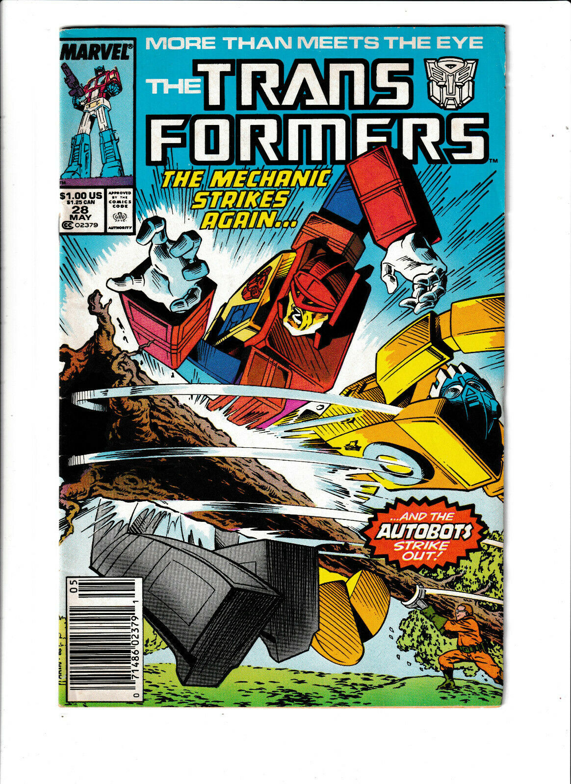 Transformers Marvel Comics 28 FN+ 6.5 Optimus Prime Autobots Megatron