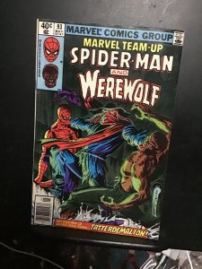 Marvel Team-Up #93 (1980) Werewolf by Night! New hit TV show! VF/NM Wow!