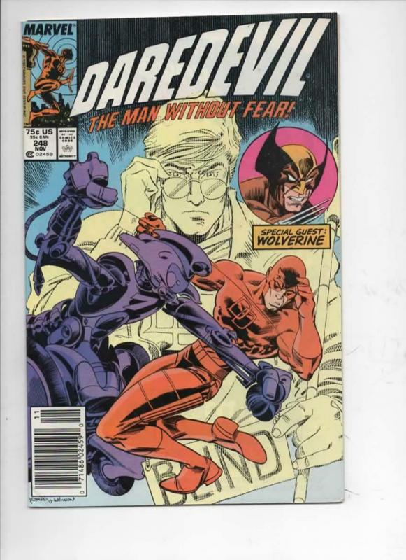 DAREDEVIL #248 VF  Murdock, Wolverine, 1964 1987, more Marvel in store