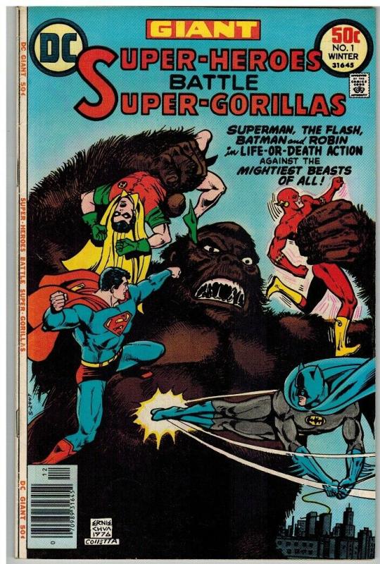 SUPER HEROES BATTLE SUPER GORILLAS 1 FN Winter 1976 GIA