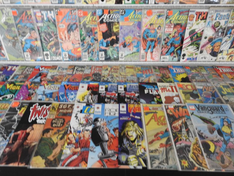 Huge Lot 160+ Comics W/ Fantastic Four, Spider-Man, Superman+ Avg VF- Condition!