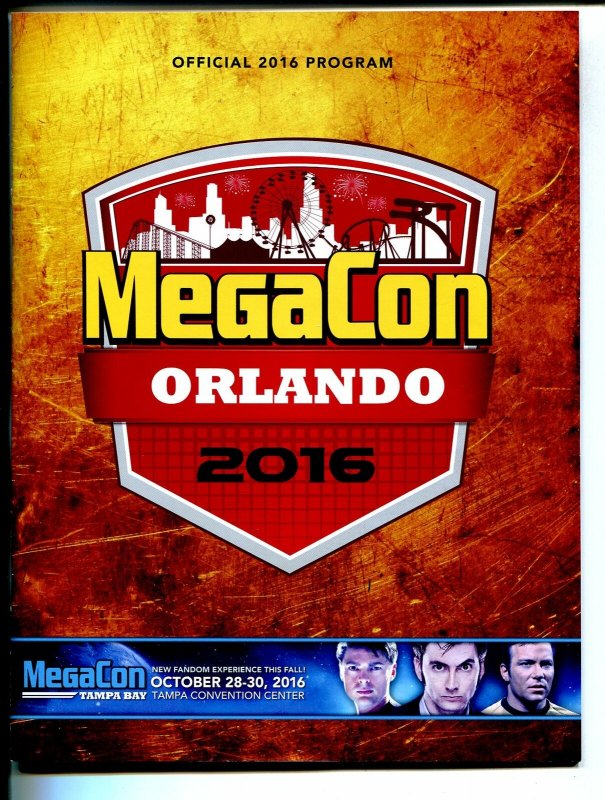 MegaCon Orlando Program Book 2016-Stan Lee-William Shatner-con info-VF