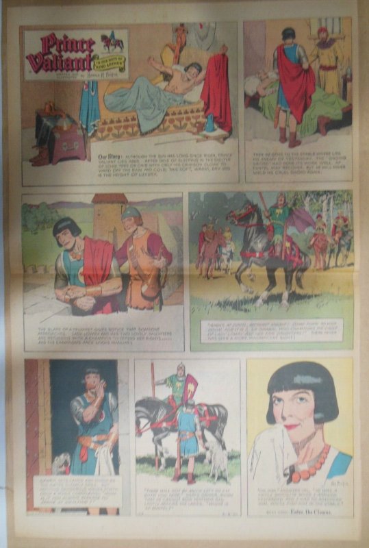 Prince Valiant Sunday #1213 by Hal Foster from 5/8/1960 Rare Full Page Size !