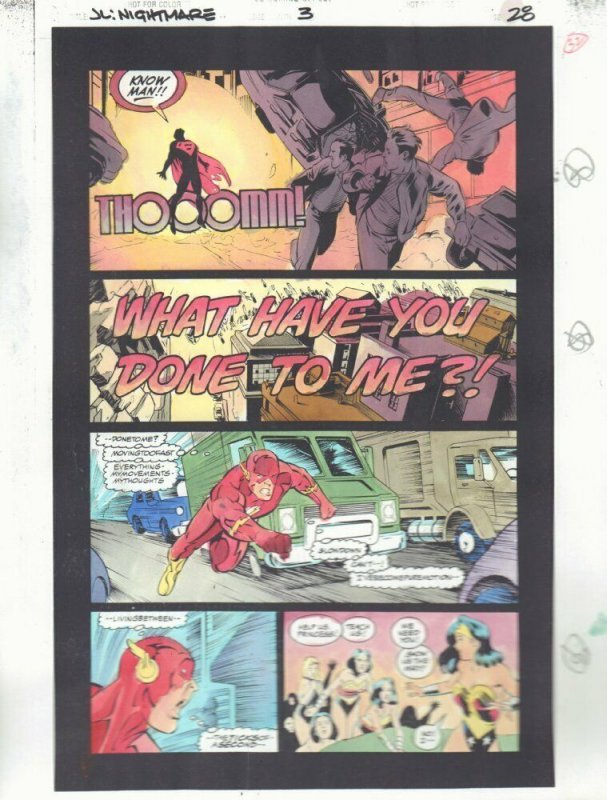 Justice League: A Midsummer's Nightmare #3 p.28 Color Guide Art - by John Kalisz 
