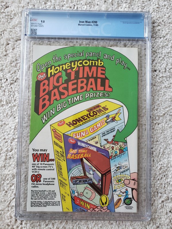 Iron Man 200 CGC 9.0 (1985)