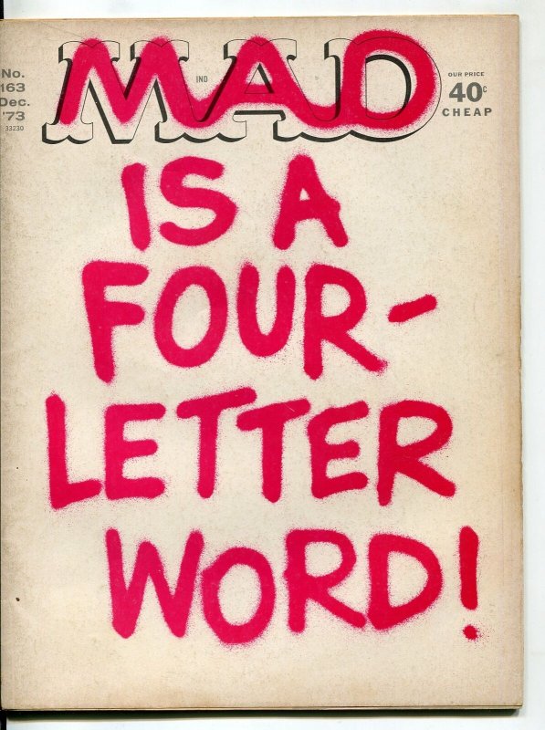 MAD Magazine #163 1973-Martin-Berg-Drucker--VG