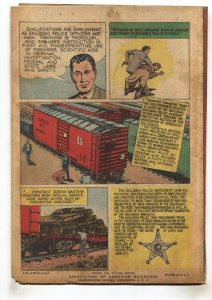 SPECIAL AGENT--RARE GIVEAWAY--RAILROAD--comic book