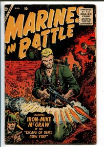 MARINES IN BATTLE #13 1956-ATLAS-IRON-MIKE MCGRAW-DON HECK-JOE MANEELY-vg
