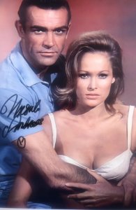 Ursula Andress signed 8.5x11 Dr No photo w/Bond