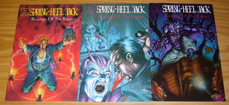 Spring-Heel Jack: Revenge of the Ripper #1-3 VF/NM complete series - tony harris