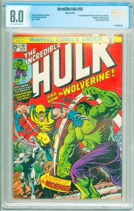 The Incredible Hulk #181 (1974) CBCS 8.0! 1st Full Appearance of Wolverine!