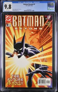 BATMAN BEYOND #9 CGC 9.8 DC comic book--2000 4376334011