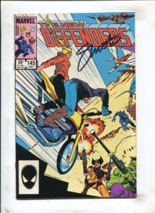 Defenders #145 - Signed Jim Shooter / Direct Edition (FN+ 6.5) 1985