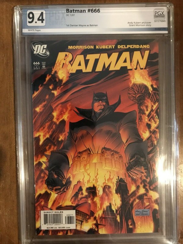 Batman #666 PGX Graded 9.4NM First Appearance of Damian Wayne as Batman