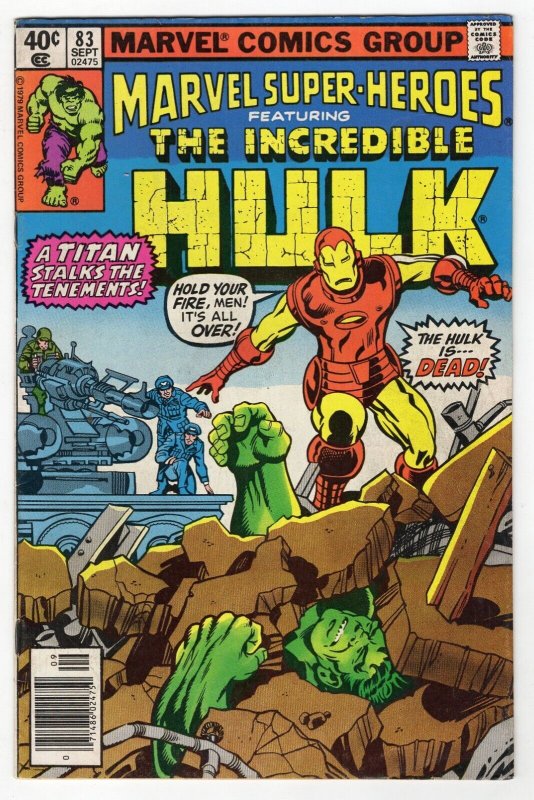 Marvel Super Heroes #83 VINTAGE 1979 Reprints Hulk 131 Iron Man 