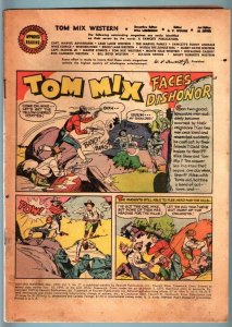 TOM MIX WESTERN COMICS #27-1950 MAR-FAWCETT WESTERN COMIC WITHOUT  COVERS! FR