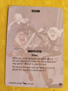 Marvel Crisis Protocol Game Card - Disarm