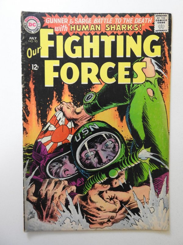 Our Fighting Forces #93 (1965) VG- Condition! 1 in spine split