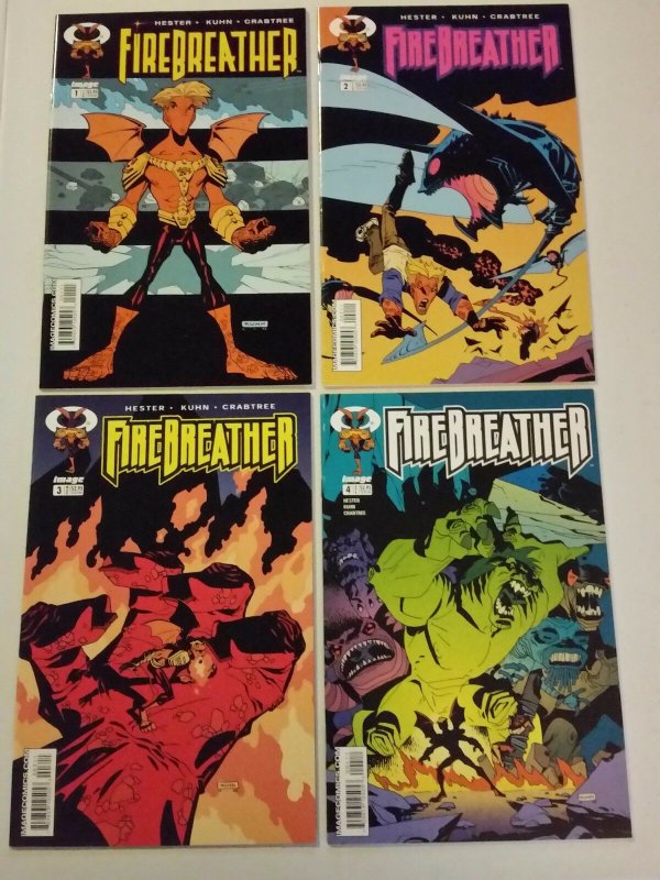 FireBreather 1-4 Complete Set Run! ~ VERY FINE - NEAR MINT NM ~ 2003 IMAGE COMIC