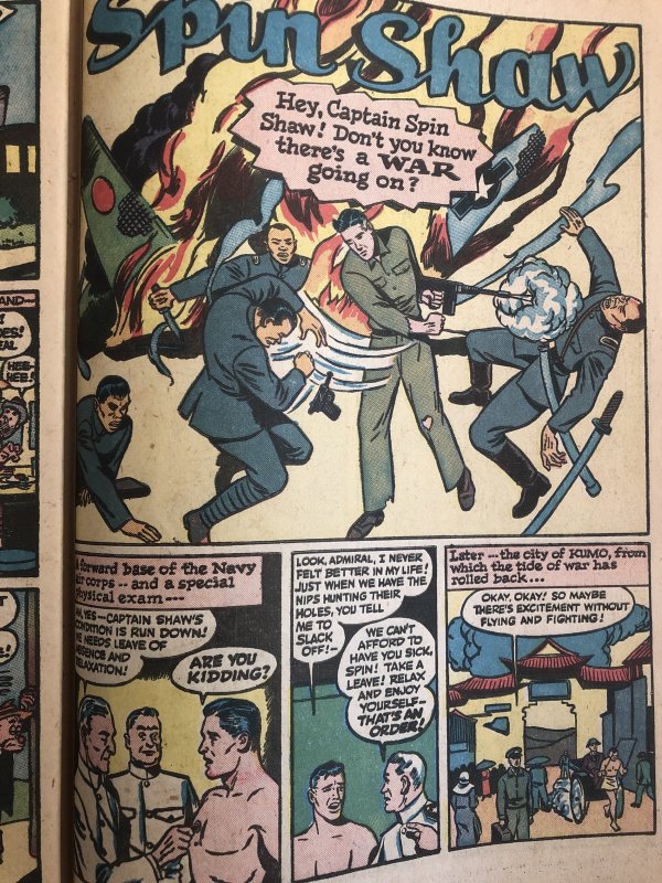 Doll man 95, reader(no staples)VS Peacock! WW2 JPN &AfroAmer stereotypes!