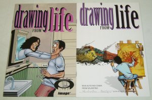 Drawing From Life #1-2 VF/NM complete series jim valentino auto-biographical set 