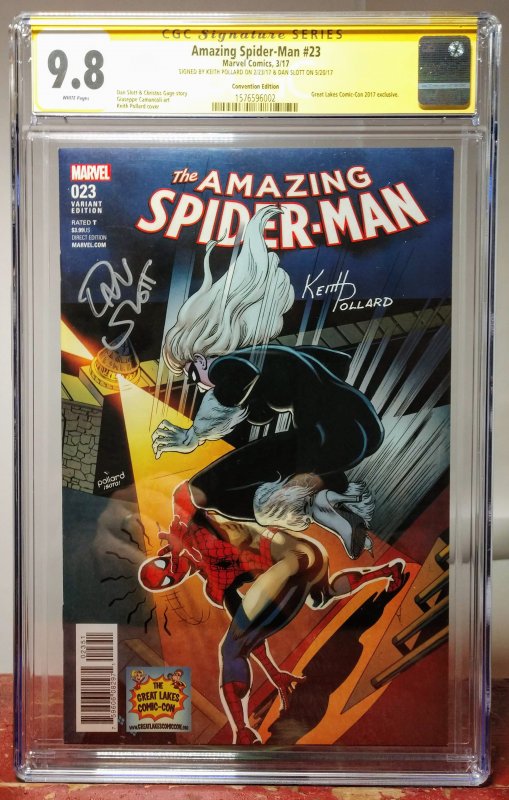 Amazing Spider-Man vol 4 #23 2X Signed (ASM 194 homage) CGC 9.8