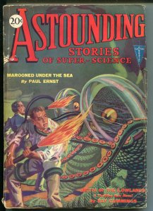 ASTOUNDING STORIES 09/1930-CLAYTON-RARE-SCI-FI PULP-OCTOPUS ALIEN-CUMMINGS-vg-