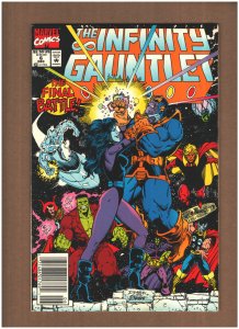 Infinity Gauntlet #6 Newsstand Marvel 1991 THANOS AVENGERS SILVER SURFER NM- 9.2