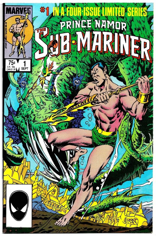 PRINCE NAMOR THE SUB-MARINER #1-4 (1984) 8.0 VF Complete 4-issue Mini-Series!!