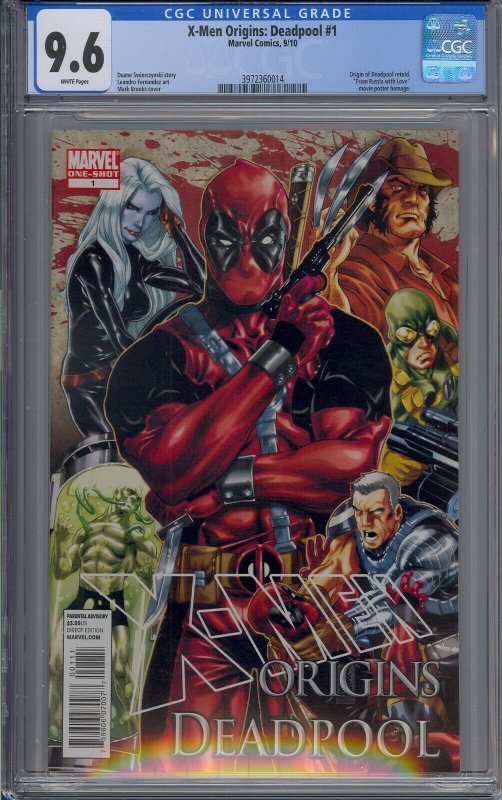 X-MEN ORIGINS DEADPOOL #1 CGC 9.6 