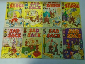 Silver age Harvey Sad Sack lot 52 different issues avg 4.0 VG