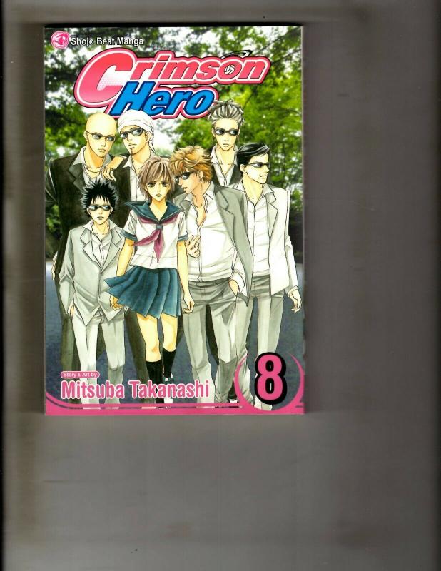 Lot Of 6 Shojo Beat Crimson Hero Manga Volumes # 1 2 3 4 5 8 Viz Media J110