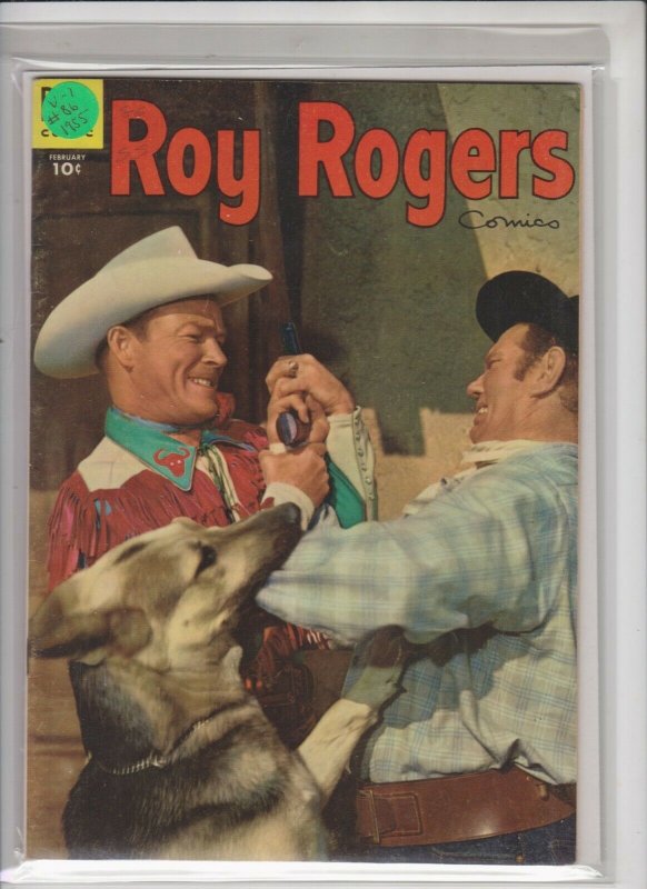 ROY ROGERS  V1 #86 1955  DELL / PRE-GRADED FROM DEALER /  VF