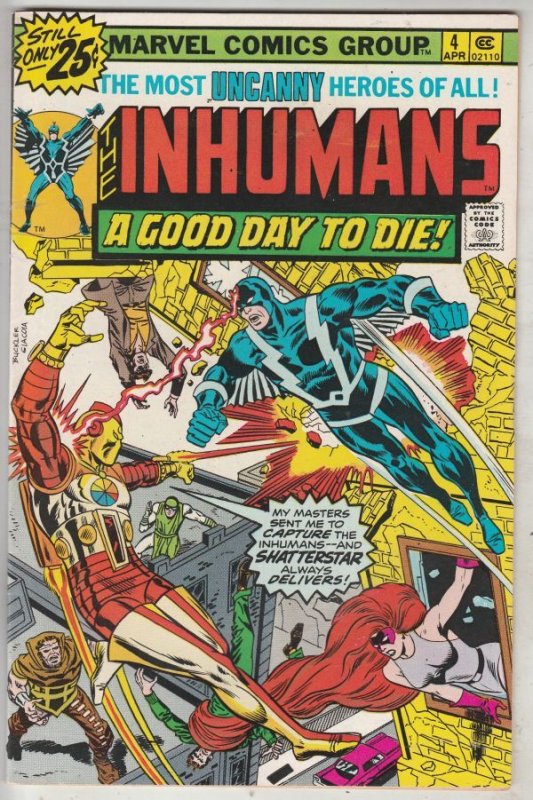 Inhumans, The #4 (Apr-76) NM- High-Grade Black Bolt, Gorgon, Triton, Karnak, ...