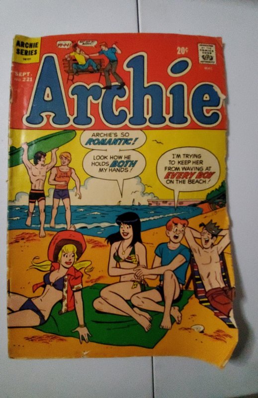 Archie #221 (1972) low grade complete some pull at bottom staple but  attached | Comic Books - Bronze Age, Archie Comics