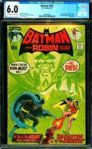 Batman #232 CGC Graded 6.0 1st Rá's Al Ghúl, Batman & Robin Retold Origin