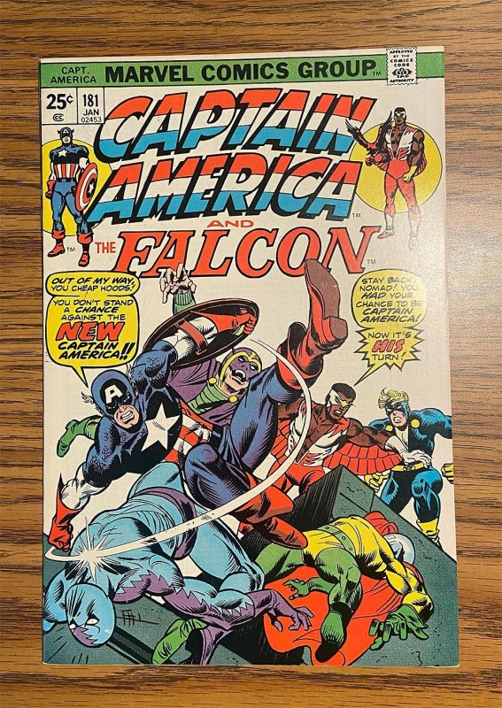 Captain America #181 (CGC 9.2 NM /Crack-Out) 2nd Nomad, Gil Kane Cover (1975)