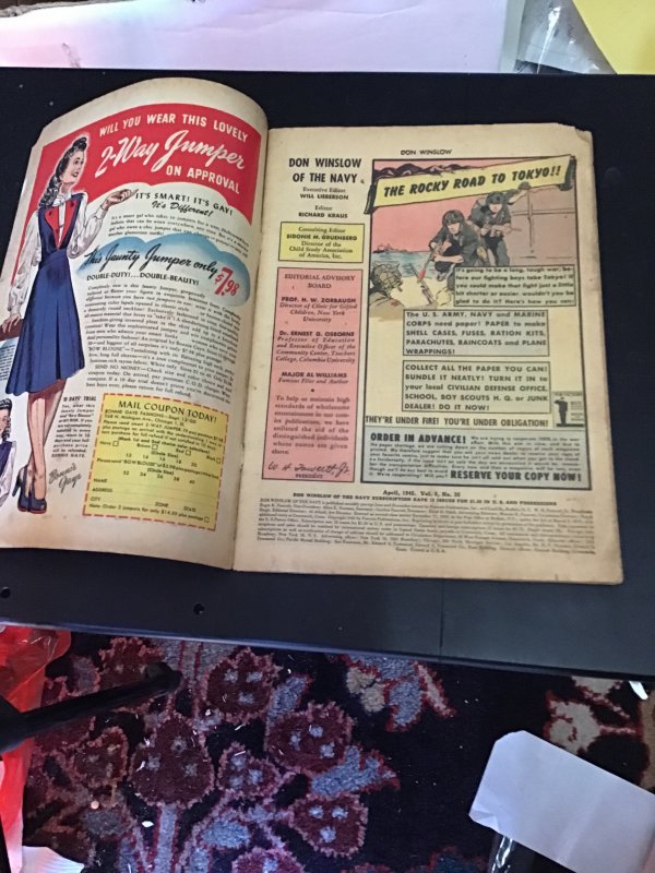 Don Winslow of the Navy #25 (1945) Affordable-grade! Bondage/Torture! Voltio VG-